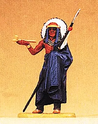 Preiser 54604 Indian Chief w/Spear Offering Pipe, Collection Item