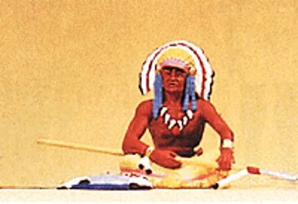 Preiser 54621 Seated Chief, Holding Lance, Collection Item
