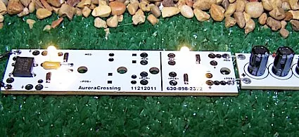 Quad LED Boards , 4 LEDS with anti flicker caps for use with either Analog or Digital.