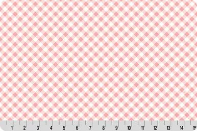 Shannon Fabrics - Quilting Cuddle - Cottage Rose Lane - Gingham, Seashell