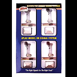 Signal System - Type "G" 3-Light Signal -- Single Target 4-Pack