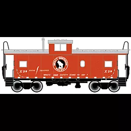 Standard Vision Cupola Caboose -- Great Northern #X39 (red, white, black)