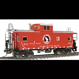 Standard Vision Cupola Caboose -- Great Northern #X74 (red, white, black)