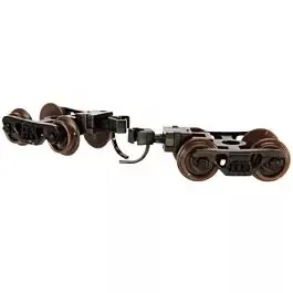 Talgo-Type Freight Car Trucks with Accumate Knuckle Couplers -- 100-Ton Roller Bearing Trucks