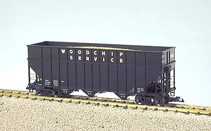 USA Trains R14075 Woodchip Car, Undecorated, Black
