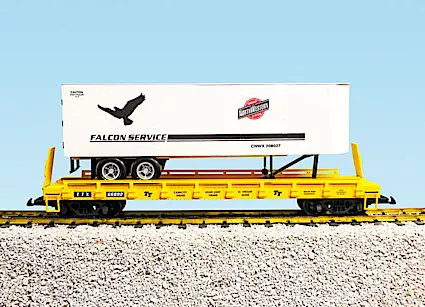 USA Trains R17041 C&NW Falcon Service Piggy Back Flat Car