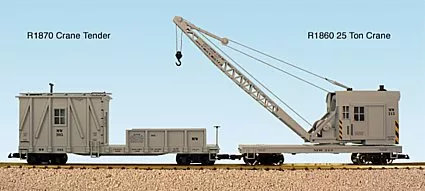 USA Trains R1860 Maintenance of Way Operating 25-Ton Crane