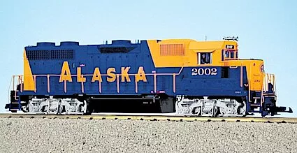 USA Trains R22216 GP 38-2 Diesel, Alaska Railroad, Blue/Yellow