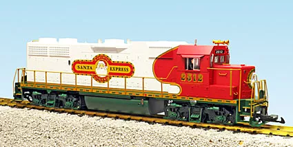 USA Trains R22234 GP 38-2 Christmas "Santa Express Railway" - White/Red/Green