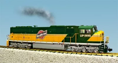 USA Trains R22620 SD70 MAC Diesel, UP Heritage/C&NW, Green/Yellow