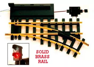USA Trains R81205 Right Remote Brass Switch w/Illuminated Lantern