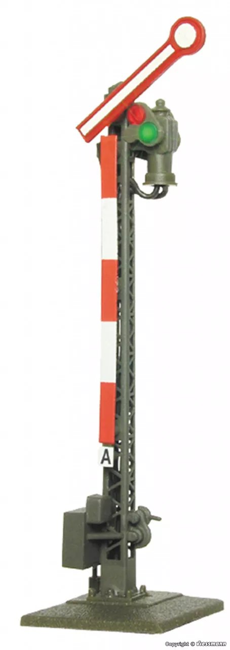 Z Semaphore home signal, single-arm