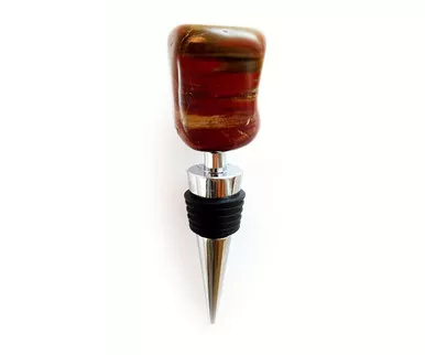 ZEE'S CREATIONS - Petrified Wood Bottle Stopper (GS4004)